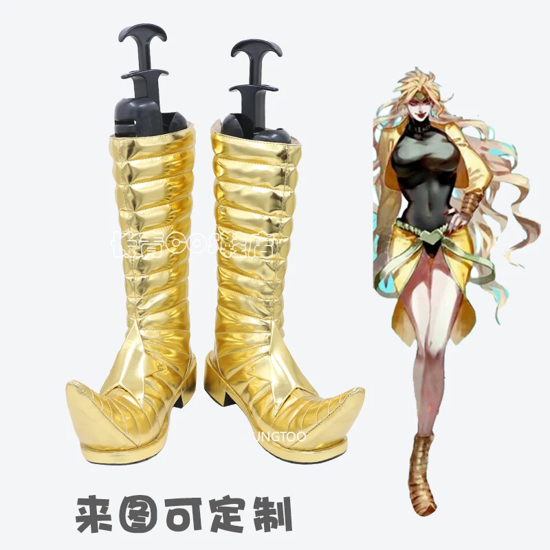 

Diona JoJo'sBizarreAdventure Cosplay Shoes Comic Anime Game Cos Long Boots Cosplay Costume Prop Shoes for Con Halloween Party