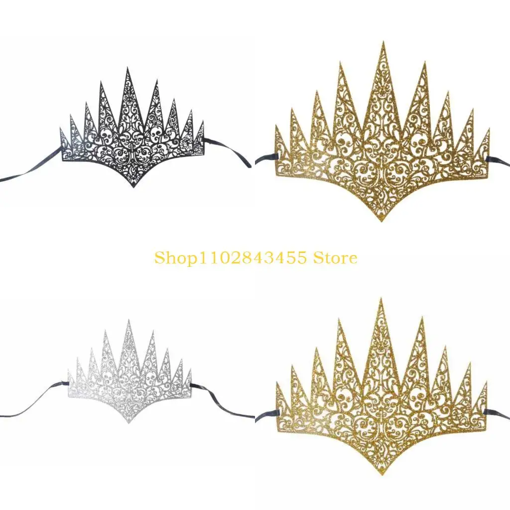 

49MC Luxury Gold Masquerades Mask Crowns For Carnivals Balls And Halloween Parties