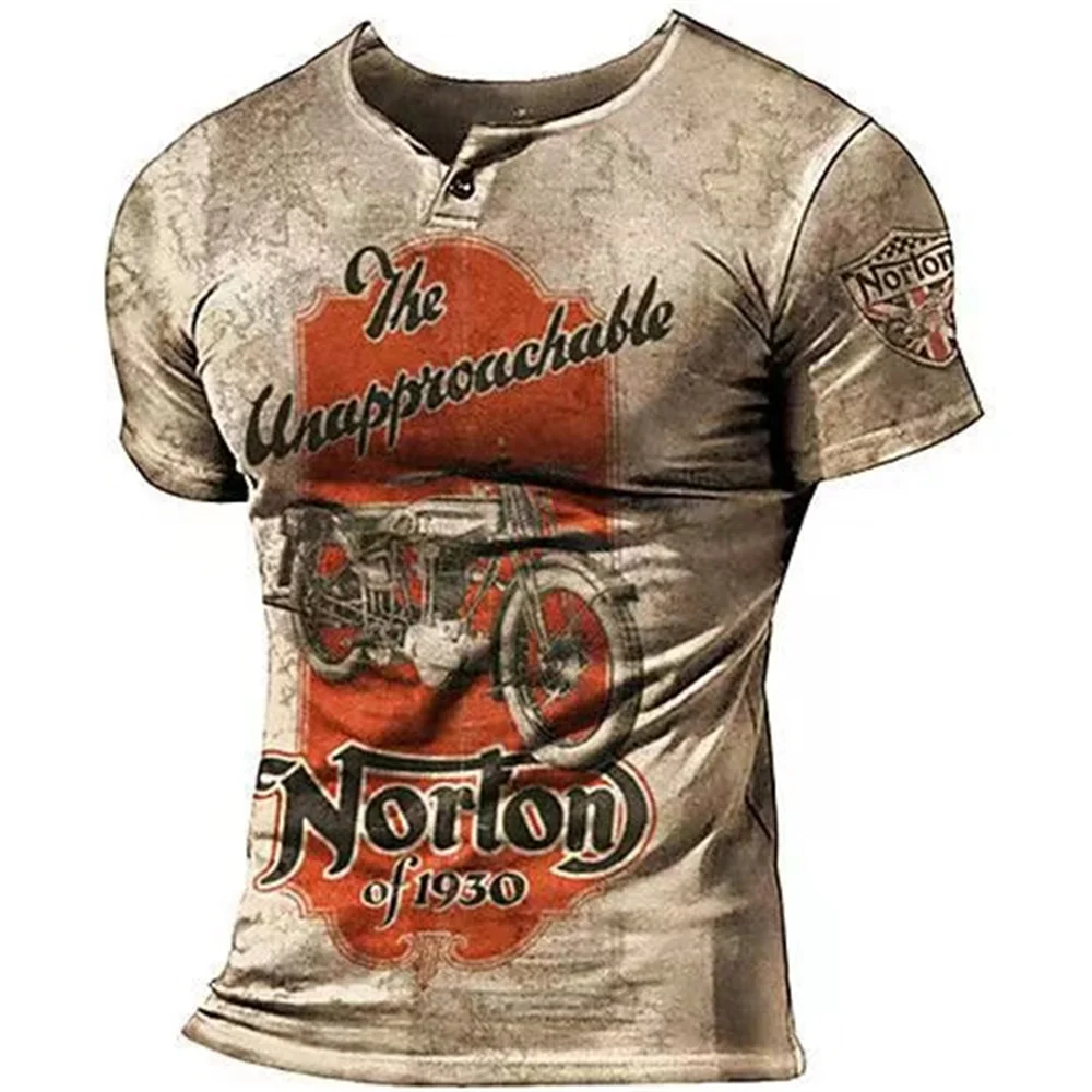 Camisetas Vintage para hombre con estampado 3D, Camiseta americana de manga corta de gran tamaño, camisetas de algodón con cuello redondo de Hip