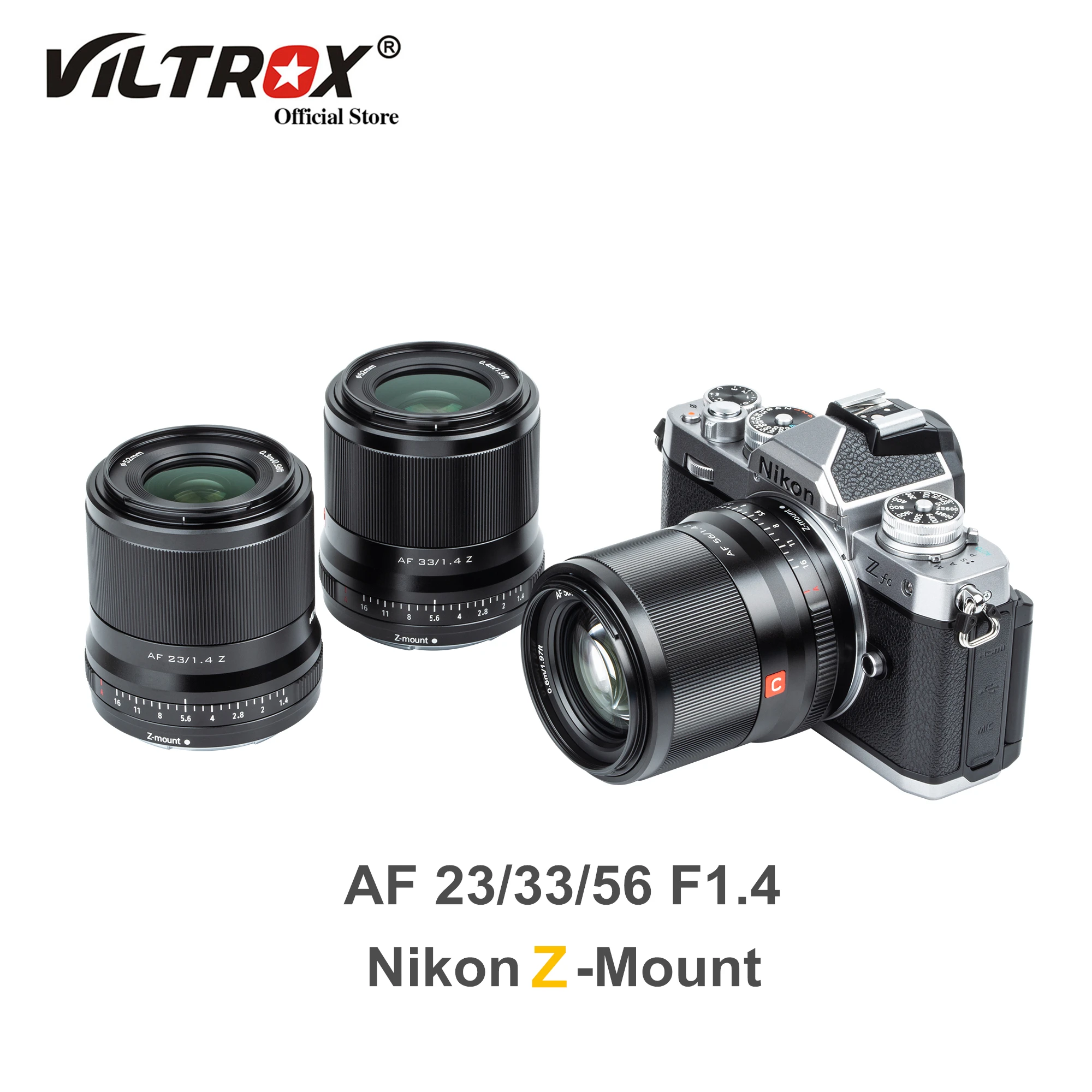 Viltrox 13mm 23mm 33mm 56mm F1.4 for Sony E Lens Nikon Z Fuji X Mount Camera Lens Auto Focus Portrait Wide Angle APS-C Vlog Lens