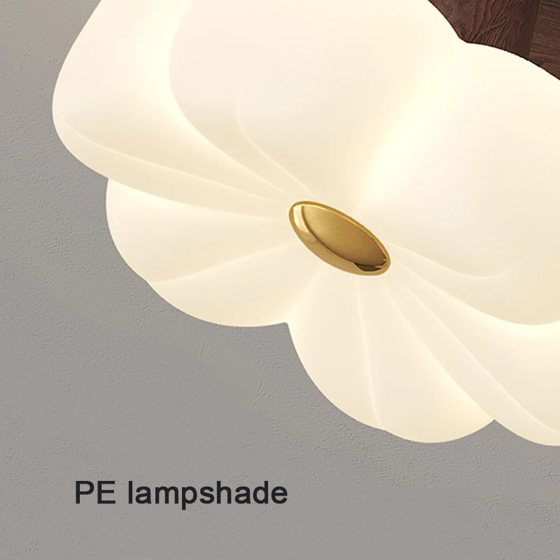 New Mid-Century Vintage Pendant Lamps Creative Flower Solid Wood Linear Eye Protection chandelier for Dining Bar Table Kitchen