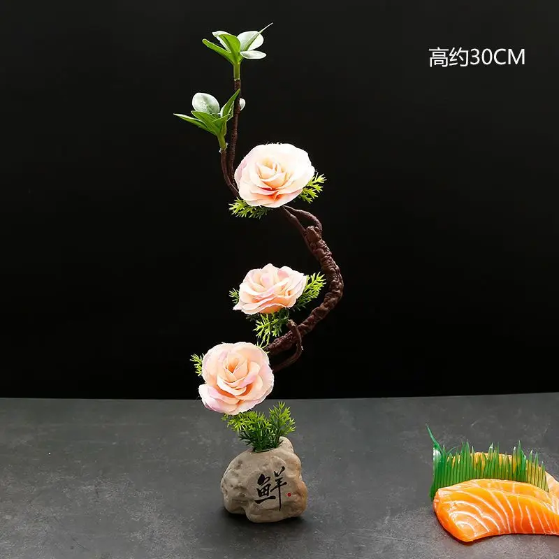 

Hotel Restaurant Living Room Mood Plate Decoration Flowers Plants Cold Dishes Garnish Flower Plate Decoration Small Ornaments