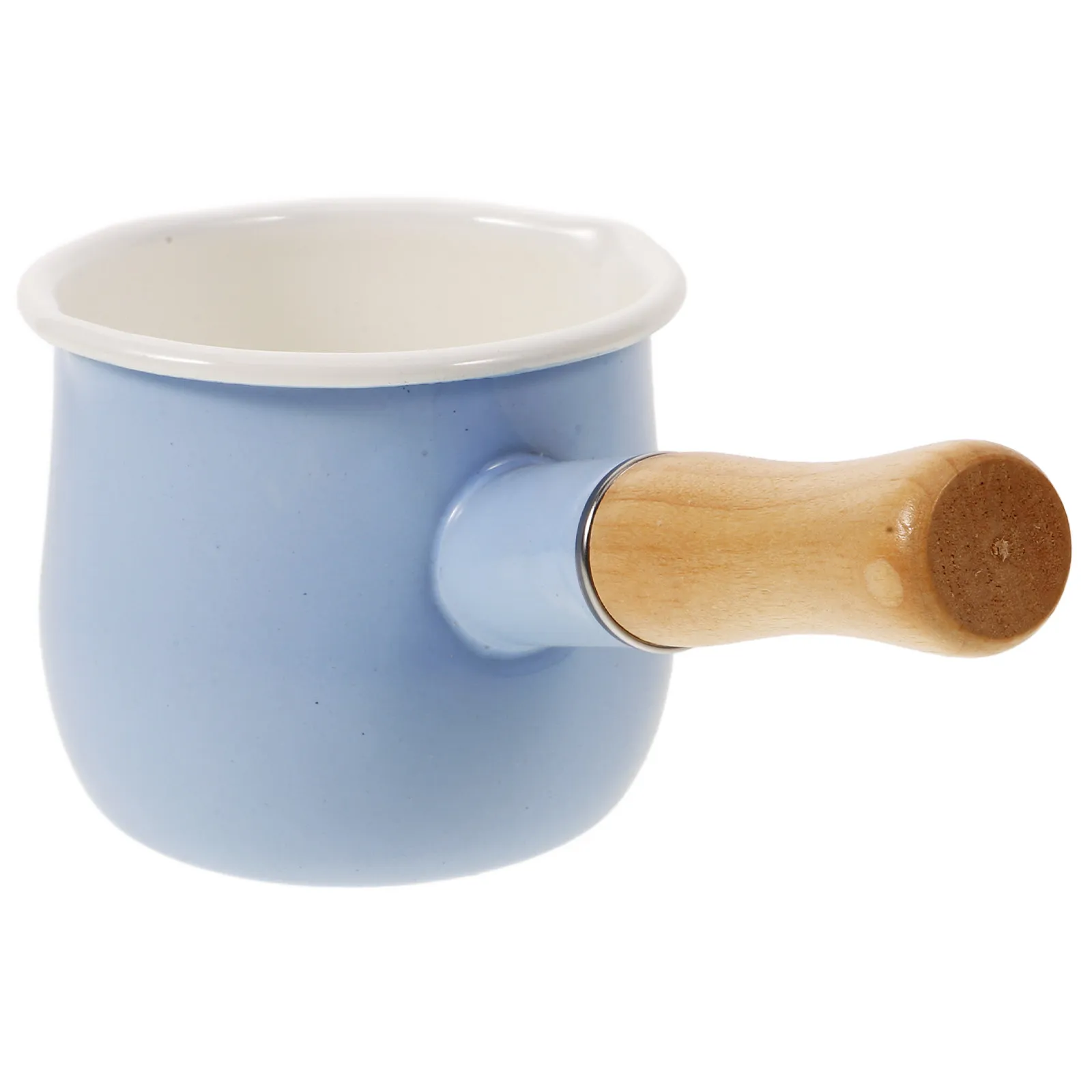 Olla para Leche Antiadherente, Tamaño Pequeño, Mango Ergonómico, Distribución Rápida de Calor, Segura para Estufas Eléctricas, de Cerámica e Inducción, para Comida de Bebé