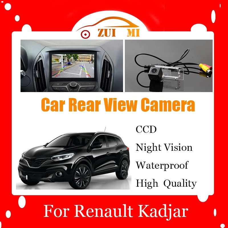 

Car Reverse Rear View Camera For Renault Kadjar 2015 2016 Waterproof CCD Full HD Night Vision Backup Parking Camera