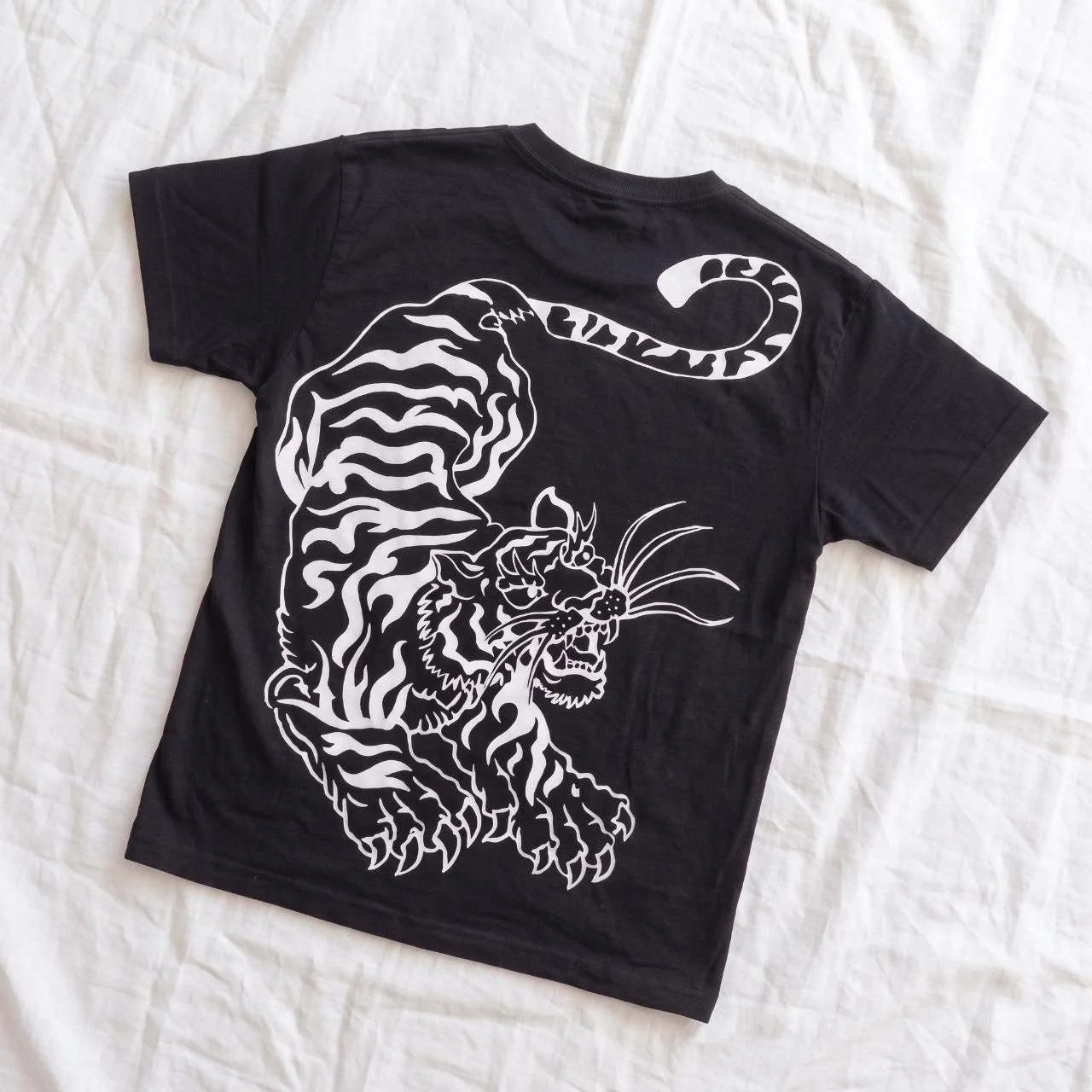 New Arrivals: Tiger-print T-shirts, '90s-inspired cropped tops, Y2K “grunge” style, and 2000s-inspired tops—unisex