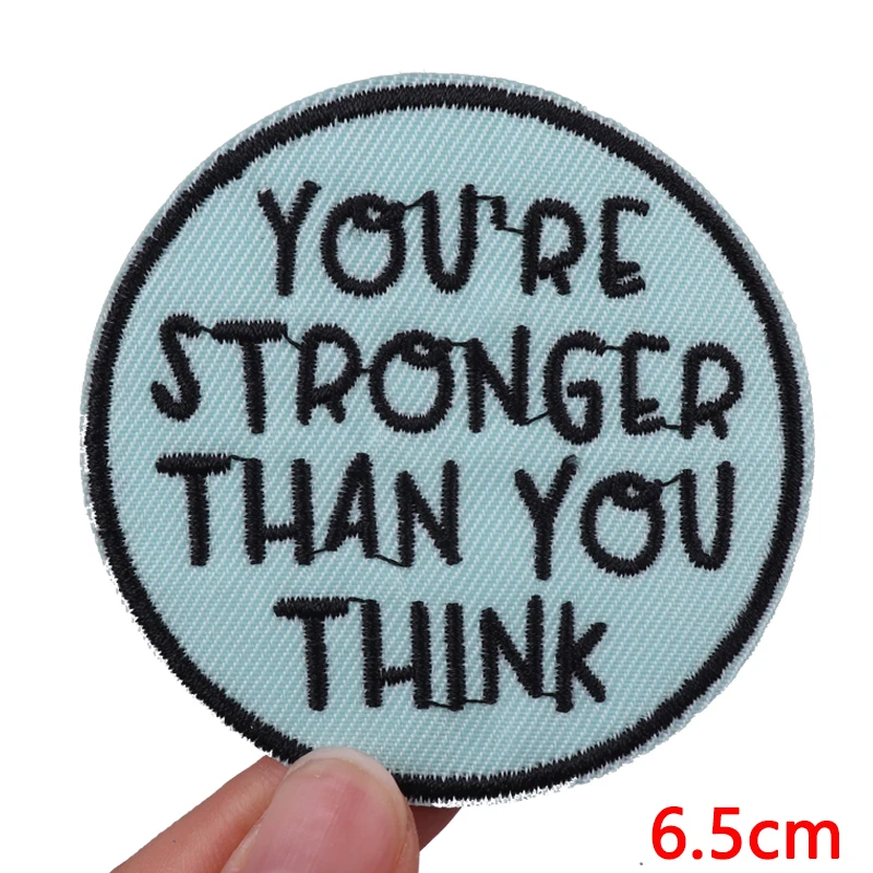 Letter Slogan Embroidered Patchs DIY Backpack Jackets Hats Personality Sew Embroidery Applique DIY Iron On Patches For Clothing