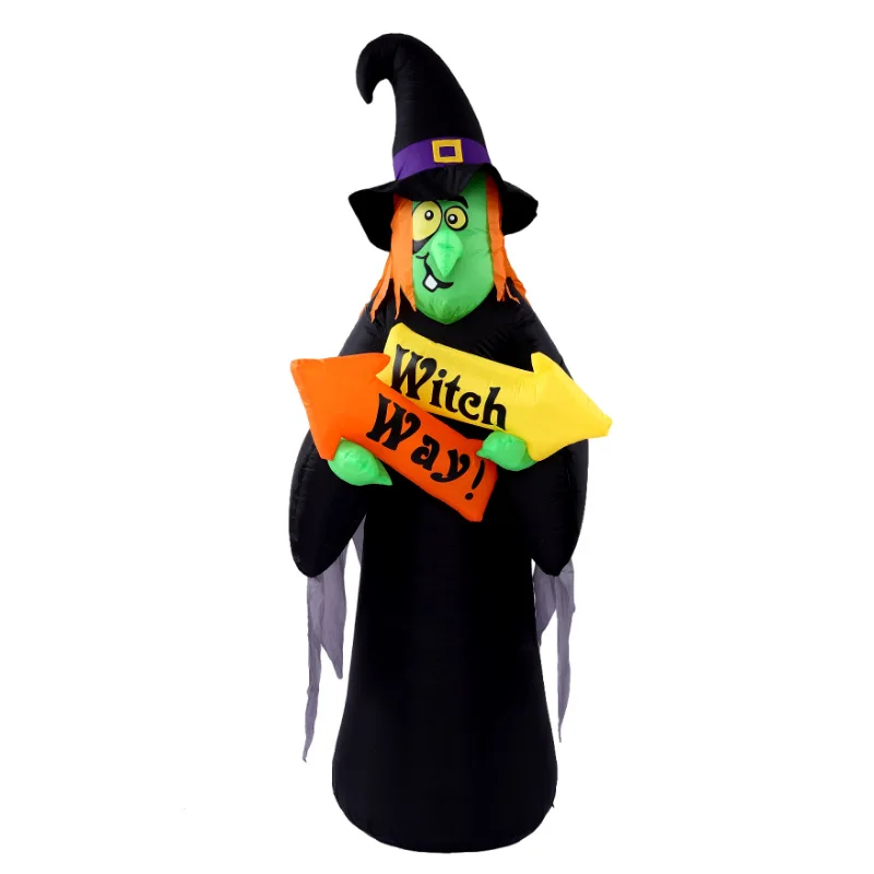

Suitable for 2022 spot cross-border Halloween air model ghost witch, ghost festival luminous inflatable air model ornament