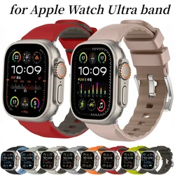 Silicone Strap for Apple Watch Ultra 3 2 1 49mm Sports Bracelet for iawtch 11 10 9 8 7 6 5 4  SE 45mm 41mm 44mm 46mm 42mm Correa