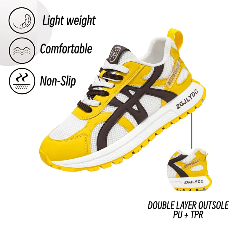 أحذية رياضية كاجوال قابلة للتنفس من Fipatbu للرجال، نعل ناعم ممتص للصدمات، مريح، حذاء رياضي كاجوال للجري للرجال #4