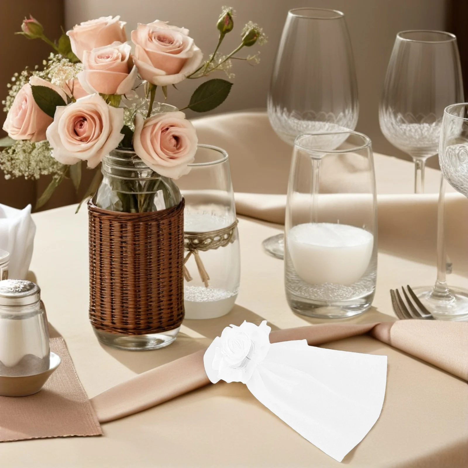 مجموعتان من أغطية زجاجات النبيذ للعروس والعريس لحفلات الزفاف وحفلات الزفاف والخطوبة والاستقبال وأغطية زجاجات النبيذ المزخرفة #1