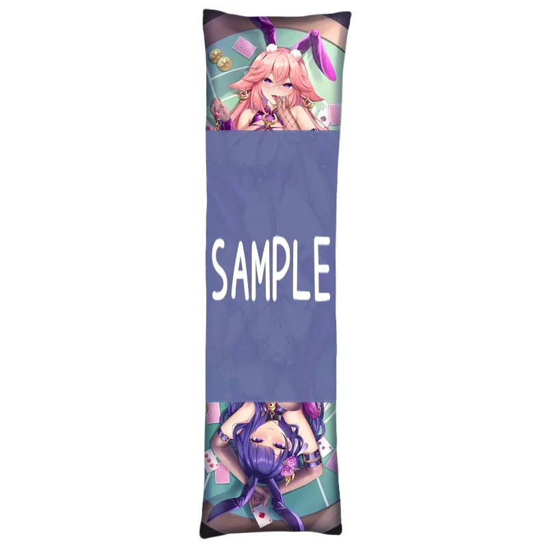 Yae Miko Raiden Shogun Dakimakura Genshin Impact Sexy che abbraccia la copertura del cuscino del corpo completo Otaku federa Home Bedding Decor Gift