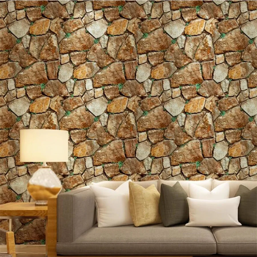 جديد مقلد الرخام منقوشة حجر خلفية بار مطعم صيني الرجعية الطوب منقوشة ورق الحائط الحجر الثقافي الطوب