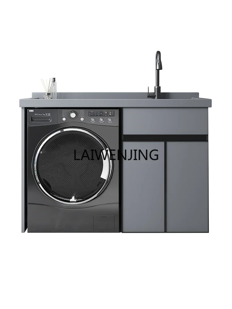 SGF Space Aluminum Balcony Washing Machine Cabinet Customized Drum Laundry Sink Pool Table