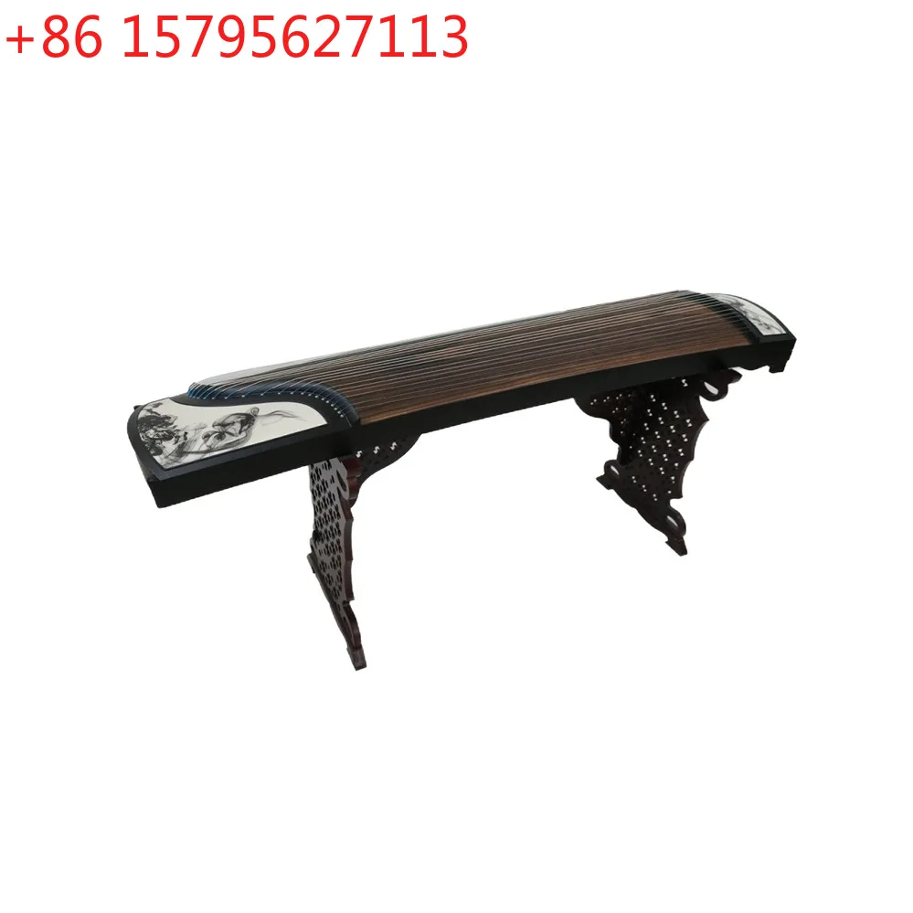 

Special for beginners to enter the exam, rendering silk flower design exam performance-level musical instrument, guzheng painted