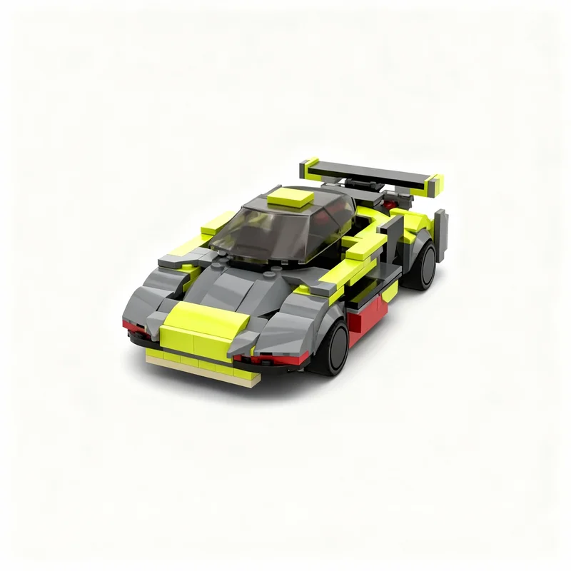 357ピース-moc-シティチャンピオンズ-スーパーカー-アストンマーティン-組み合わせモデル-テクノロジーdiy組み立てビルディングブロック-ディスプレイ-誕生日プレゼント