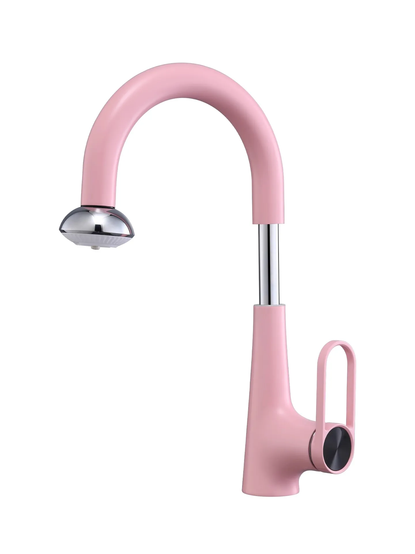 

Pink Bathroom Basin Faucet Brass Grey Basin Faucet Hot & Cold Pull Out Lavotory Faucet White Sink Faucet Water Faucet