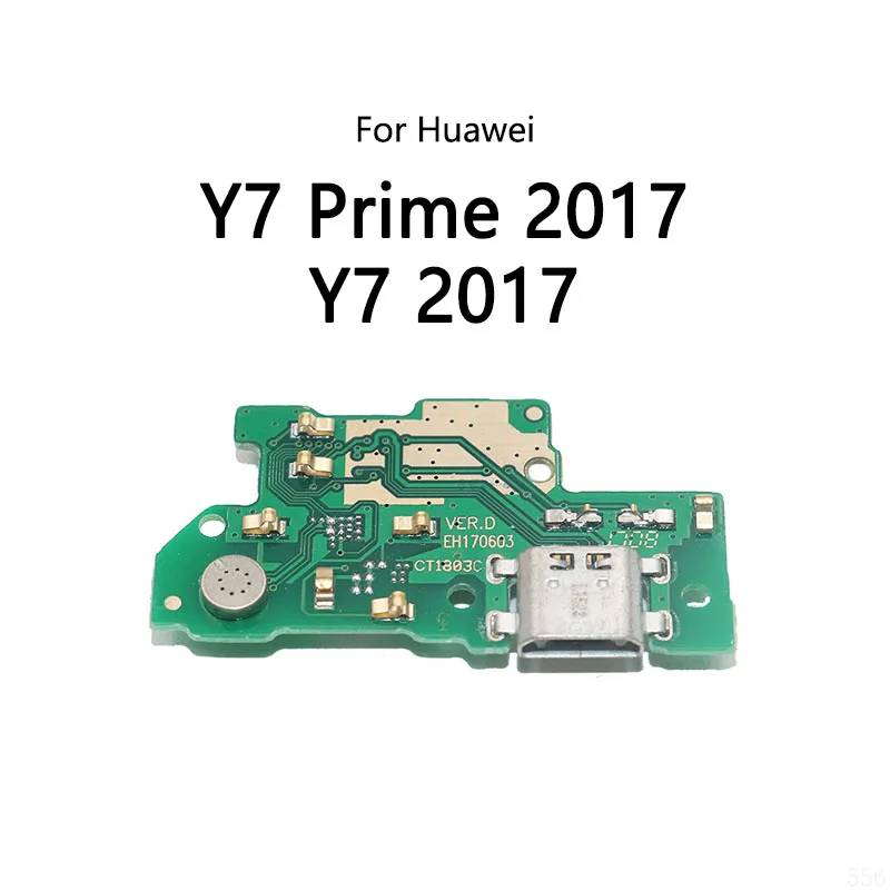 USB Charge Dock Port Socket Jack Connector Flex Cable For Huawei Y7 2017 Y9 Prime Pro 2019 2018 Y7A 2020 Charging Board Module