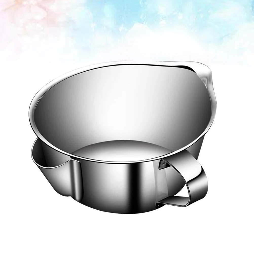 

Stainless Steel Grease Filter Bowl Soup Fat Separator Oil Strainer Cup Handle Kitchen Tool Healthy Oil Removal Xxl 800Ml