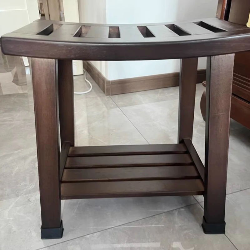 Solid Wood Bathroom Stool for Elderly And Pregnant Women Bathing Safety Seat Special Chair for Household Comfort And Safety
