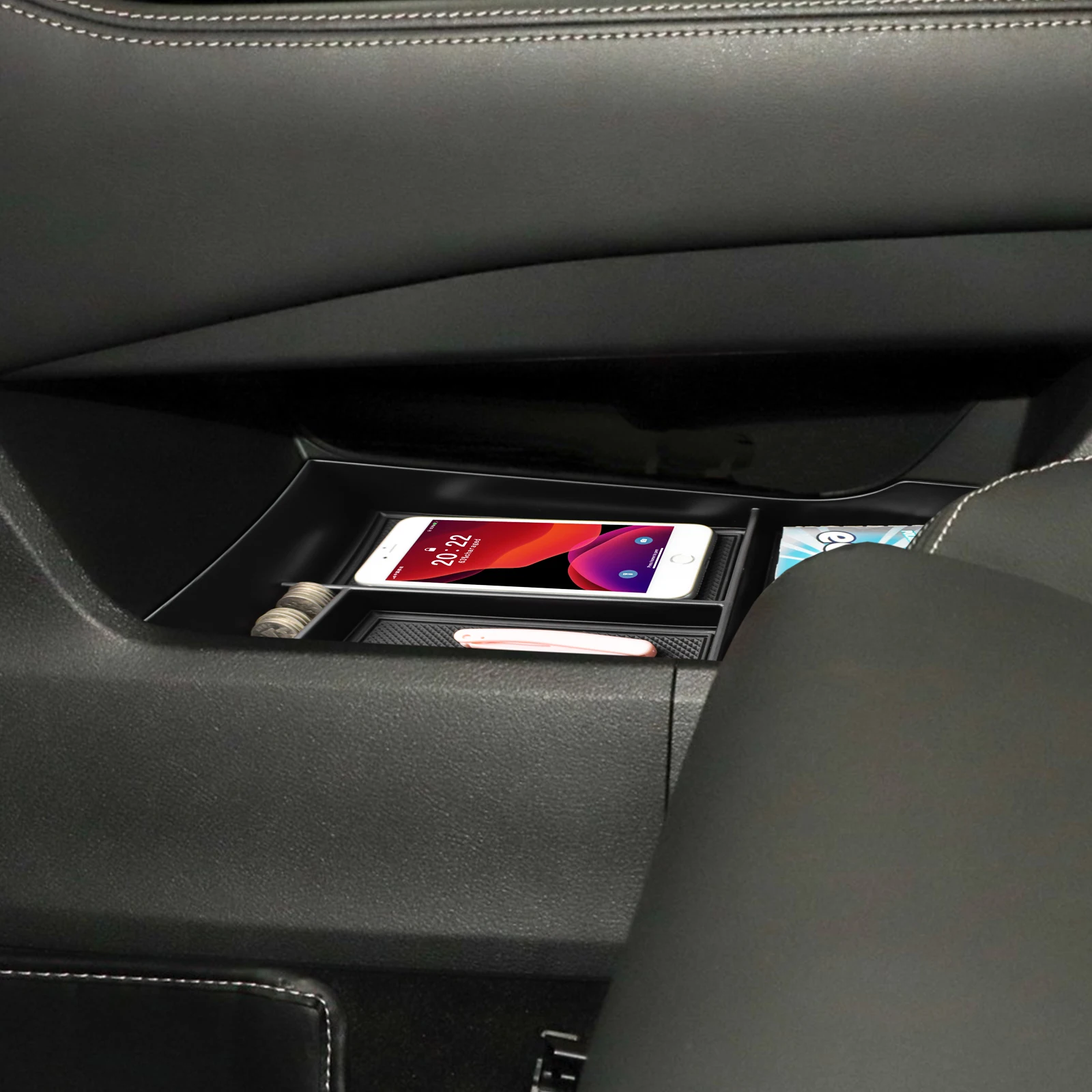 2PCS Center Console Organizer For Nissan X-trail Rogue 2021 2022 2023 2024 T33 Armrest Lower Storage Box Center Console Car Tray