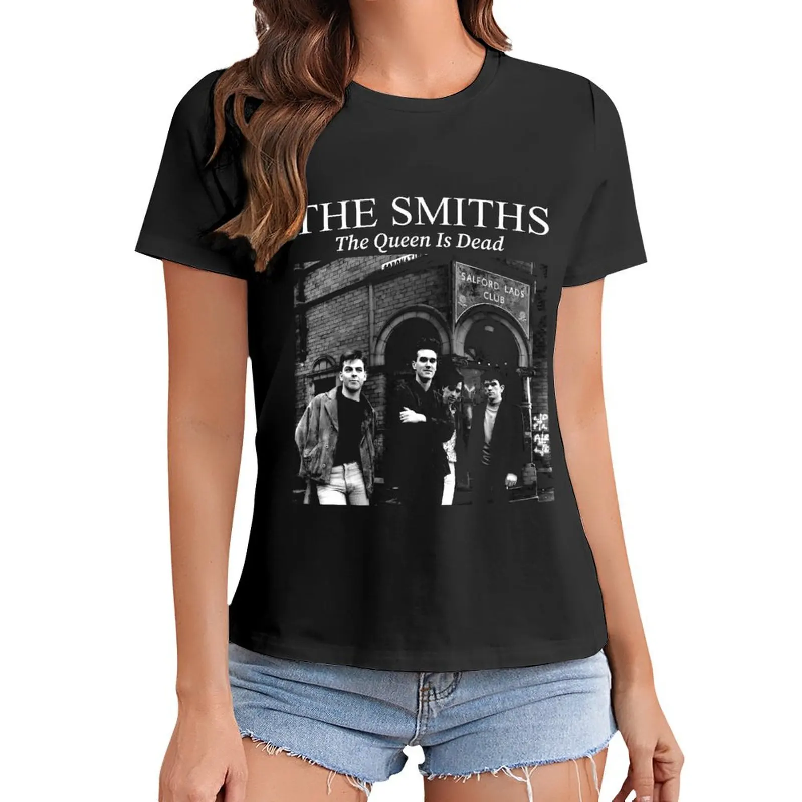 

Music Band The Smiths The Queen is Dead Retro Vintage Album T-Shirt Blouse blacks tops womans clothing