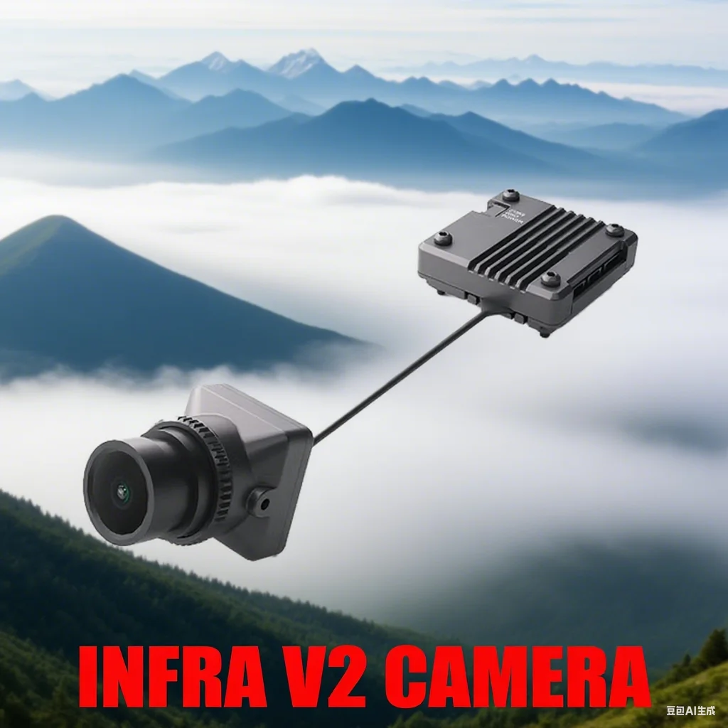 CADDX Infra V2 Camera No-Light Night Vision Analog VTX Kit 0 Lux Super WDR 1500TVL 131° FOV B&W Sensor for FPV Drone