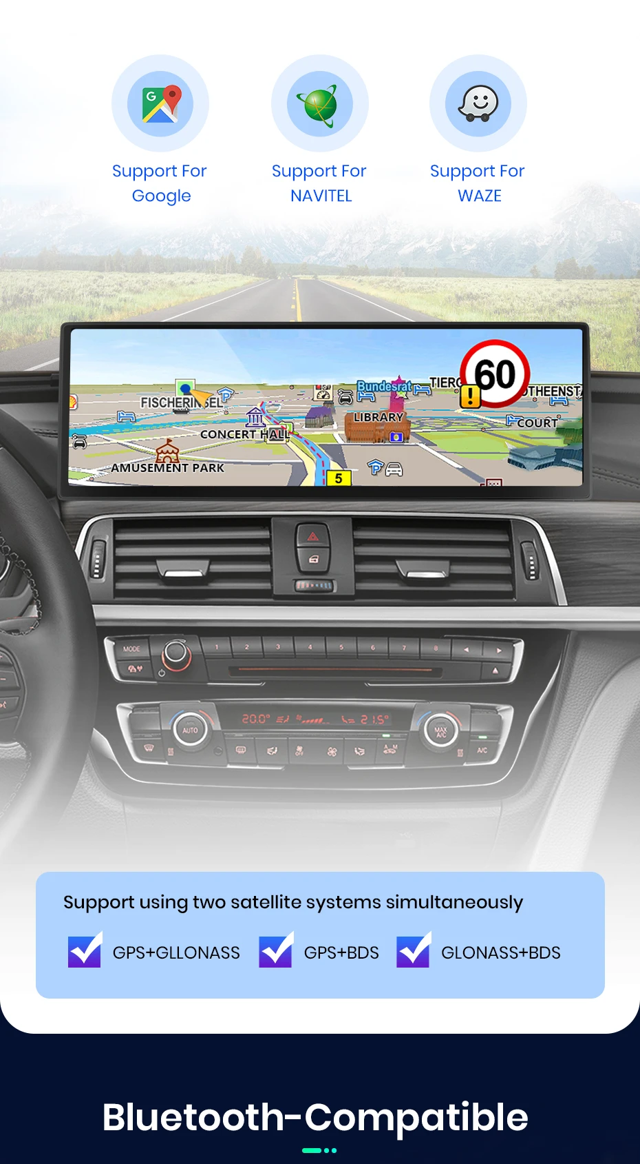 Junsun 14,9 "8 + 256 GB Drahtlose Carplay Android Auto Multimedia Auto Radio Für BMW 3 4 Serie F30 f31 F32 F33 F34 F36 2013-2018 – Detail 16