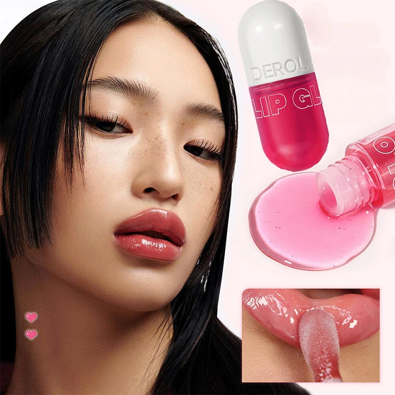 light on the water Lip Oil Large Brush Head Hydrating Moisturizing Plump Lips Ginger Lip Enhancement Serum Skincare makeup