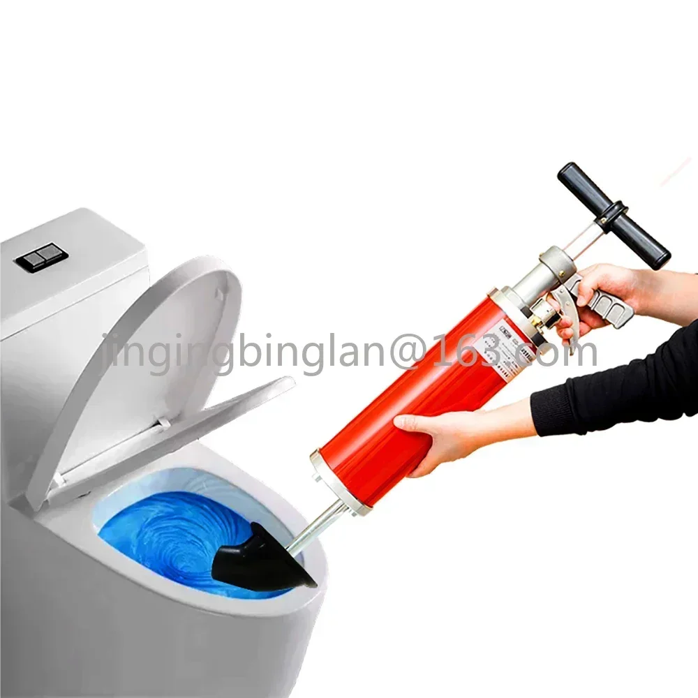 High Pressure Toilet Pipe Dredger Manual Drain Pipe Sewer Cleaning Machine For 30-130MM Pipe