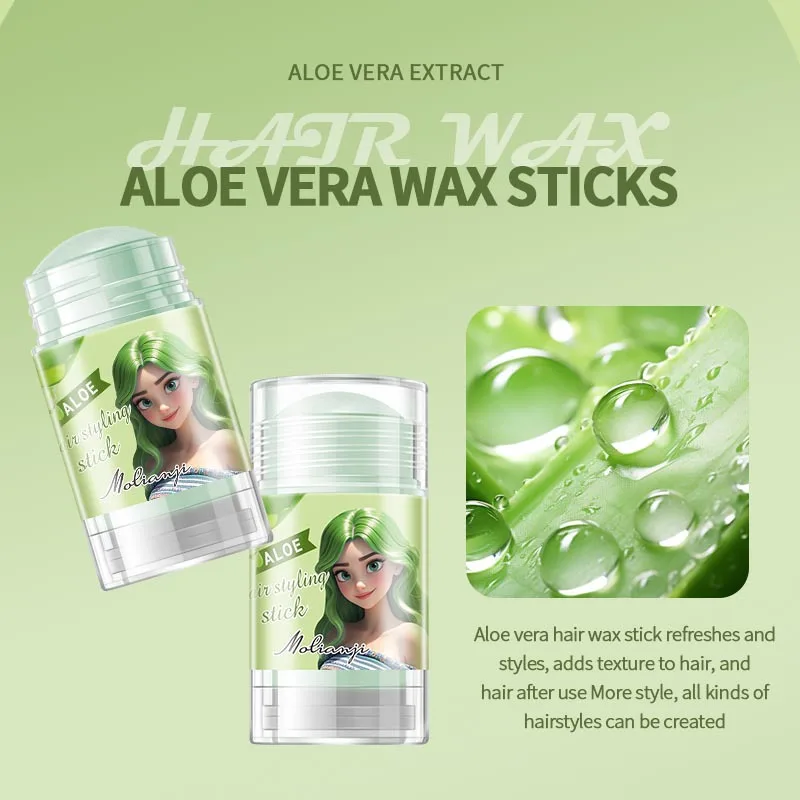 

Strong Hold Hair Styling Stick - Tame Flyaways & Curls, All Day Frizz Control, Lightweight Non-Greasy Balm for Men Women