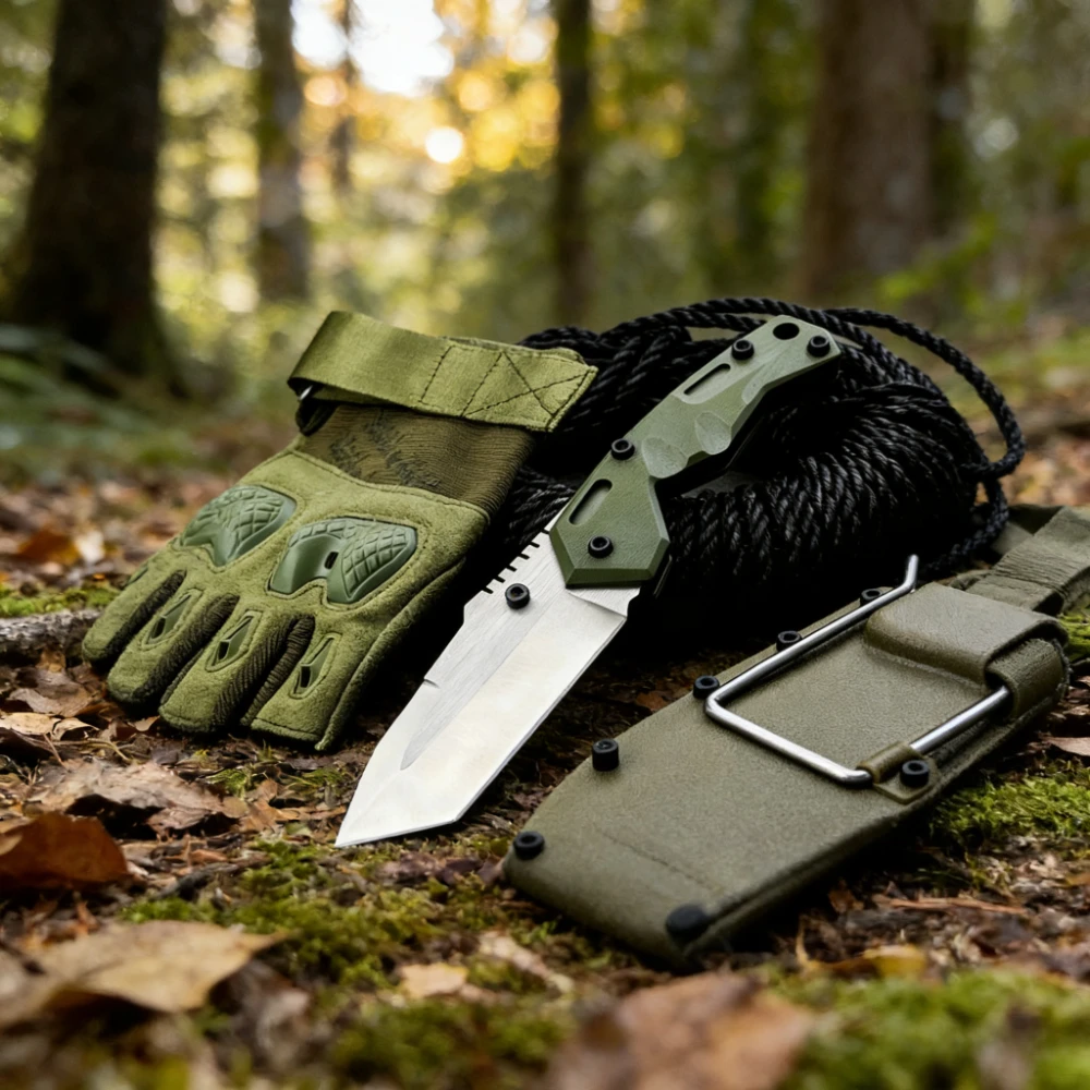 

DC6 Tactical Straight Knife 7CR15Mov Blade G10 Handle High-hardness Survival Portable Self-defense Adventure Knife Man's Gift