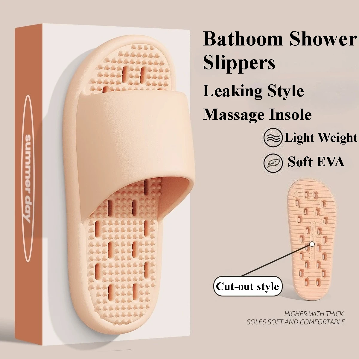 

Быстросохнущие домашние тапочки для женщин и мужчин, летние домашние туфли, мягкие, легкие, из ЭВА, массажные шлепанцы для пар, для дома