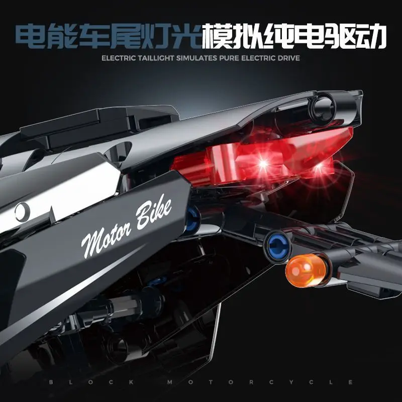 IN VOORRAAD 60525 MOC 1:5 Technische Motorfiets Bouwstenen Assembleren Sportwagen Bakstenen Kinderspeelgoed Kerstcadeau Set