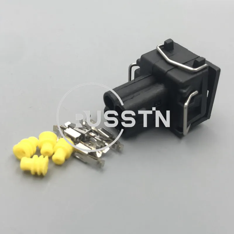 1 Set 4 Pin Waterproof Car Socket AC Assembly Air Conditioning Pressure Switch Plug Temperature Sensor Connector For VW 444524-1