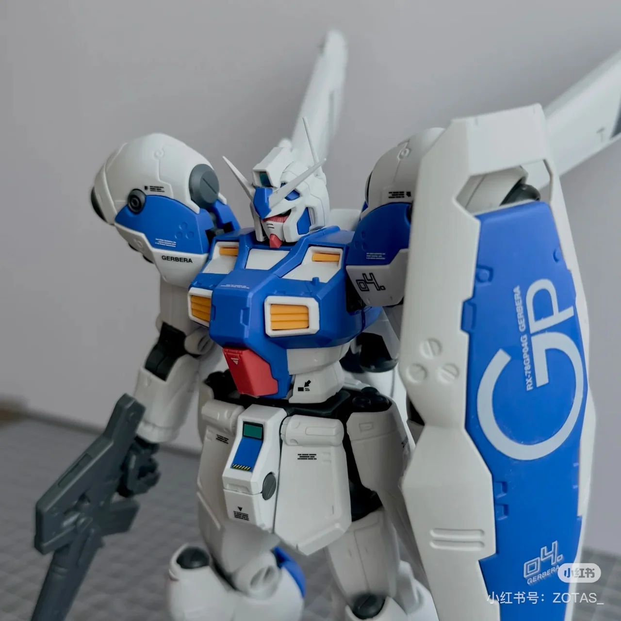 New Gerbera Gp04 Action Figure Re1/100 Figurine Model Water Supply Sticker Luxury Bracket Plastic Assembly Model Kits Toys Gifts