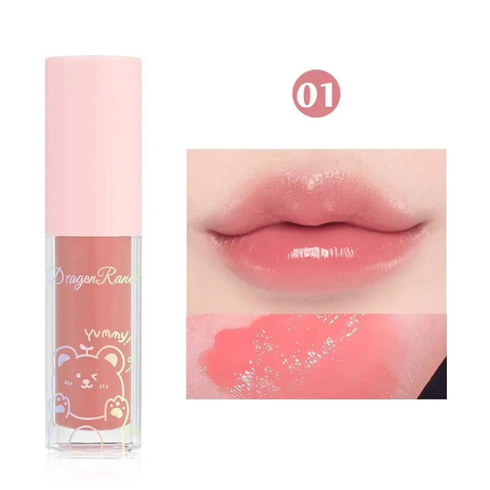 Waterproof Mirror Lip Gloss New Moisturizing Long Lasting Lip Glaze Smooth Non-stick Cup Shine Glitter Lipstick Set