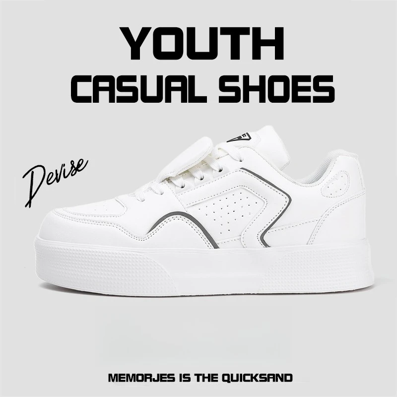 

2025 New Fall/Winter Large Size MD Thick-Topped Fashion Casual Sneakers, Men's Anti-Slip and Wear-Resistant Casual Sports Shoes