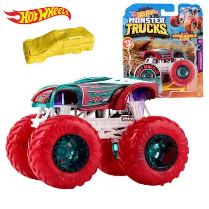 Original Hot Wheels Car Toys Giant Monster Trucks 1/64 Collection Model Car Toys for Boys Tractor Hotwheels Toys Carro Diecast