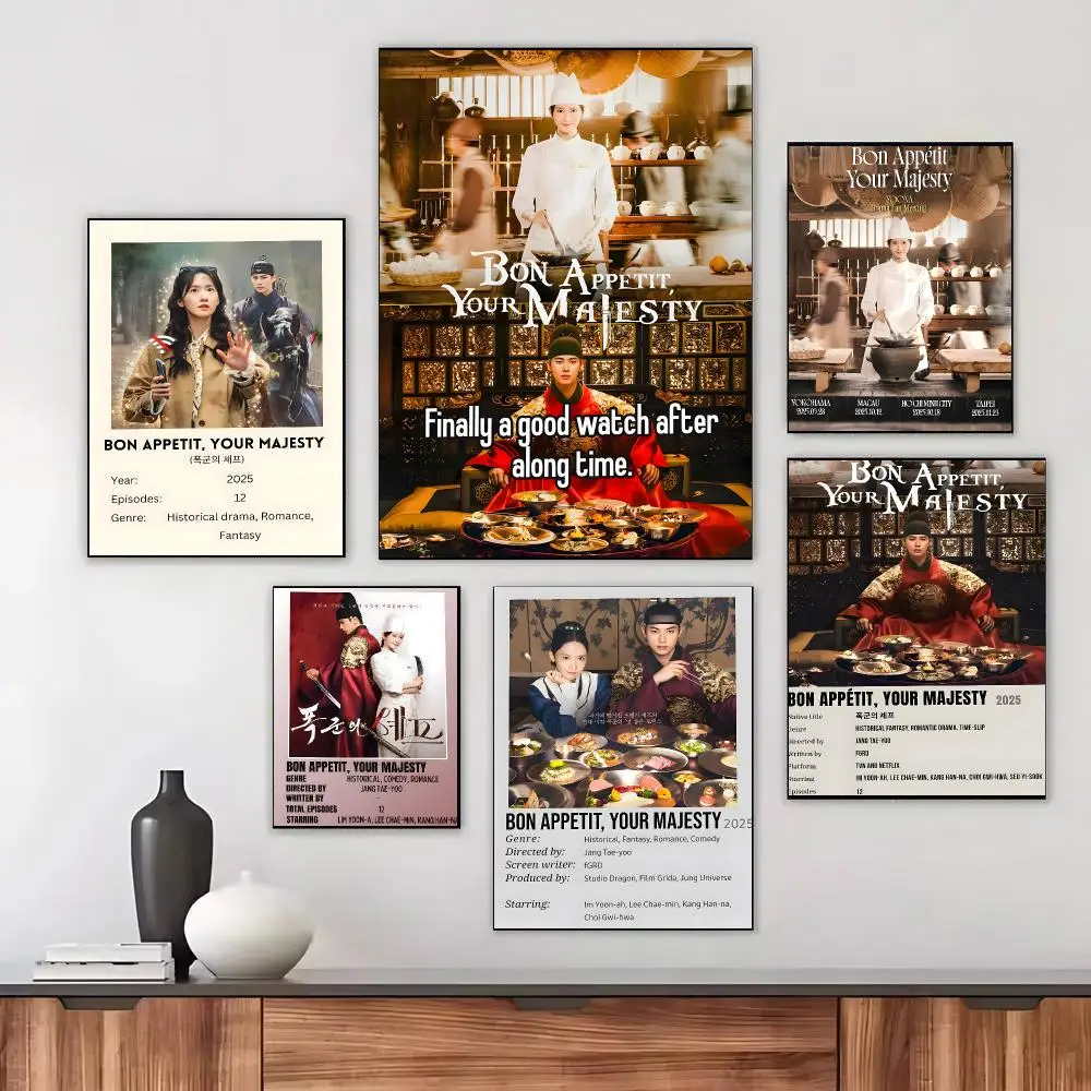 TV Series Bon Appétit, Your Majesty Poster Modern Aesthetic Print Minimalist Bedroom Living Room Home Decor Gift