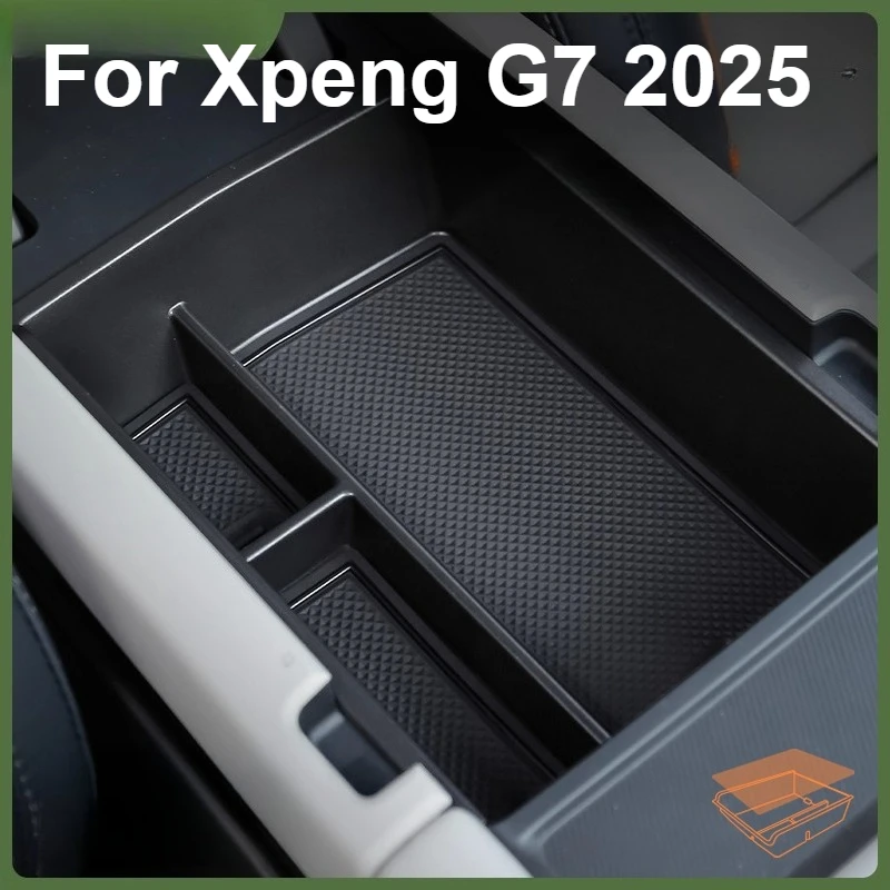 

Car Armrest Storage Box For Xpeng G7 2025 LHD Console Tray Container Organizer Interior Accessories