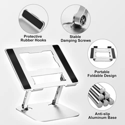 LS515 Laptop Stand Foldable Aluminum Alloy Portable Notebook Stand 10-17 Inch Macbook Air Pro Computer Bracket Laptop Holder