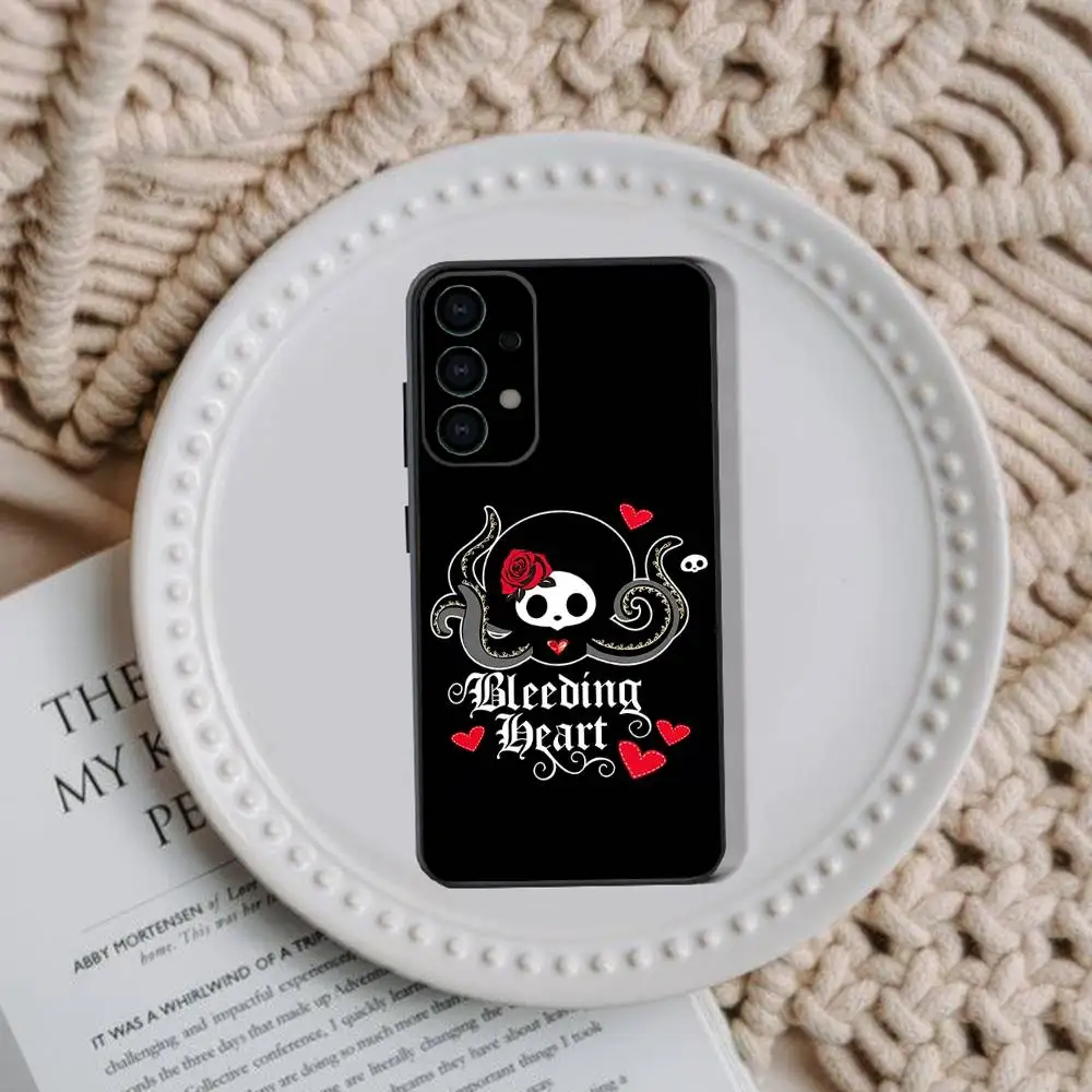 Funda de teléfono con diseño de perro Skelanimals bonitos para Samsung Galaxy A73,31,32,72,41,53,52,71,22,5G,Note,J7,8,9 funda negra suave