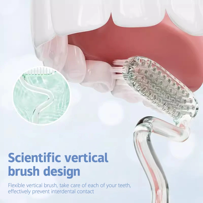 Escova de Dentes Curvada S-Shape, Escova De Limpeza, Em Forma Especial, Escova De Ângulo Morto, Ferramentas E Acessórios De Cuidados De Beleza Criativa