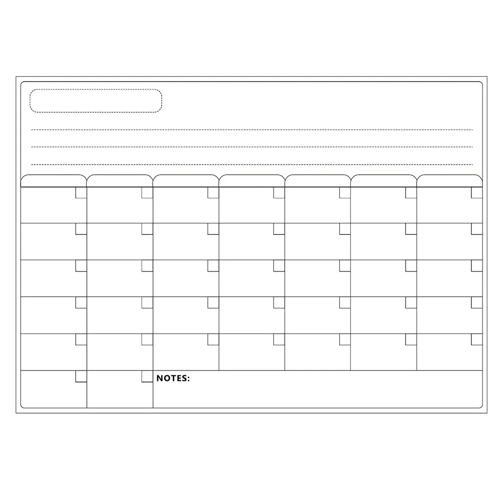 Weekly Plan Whiteboard Post Dry Erase Boards Refrigerator Goal Planner Accessories Fridge Magnet