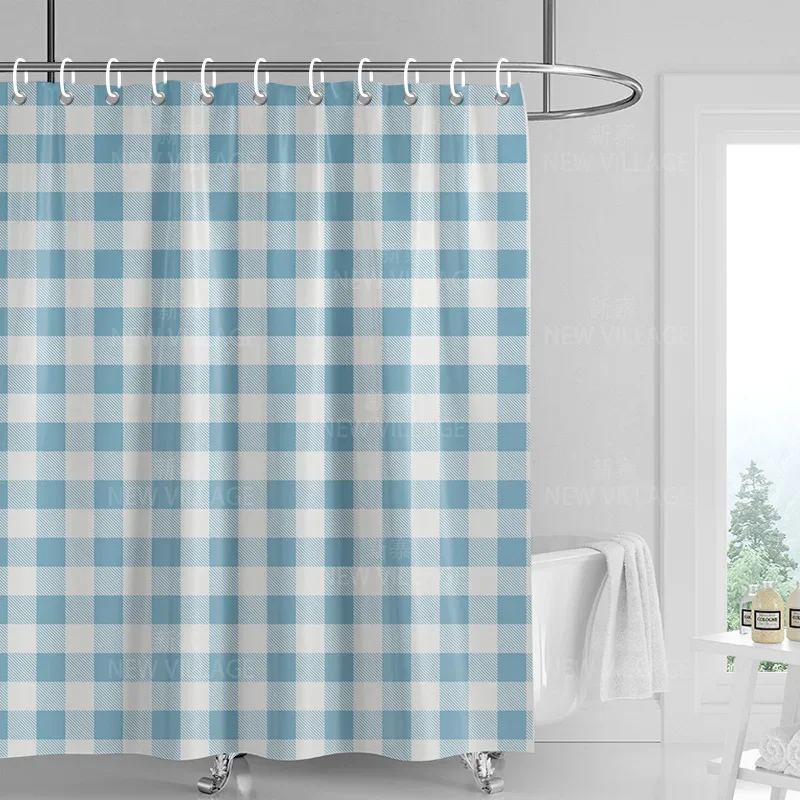 Home decoration shower curtains bathroom waterproof curtain fabric Living Room Modern Nordic Modern geometric pattern simple