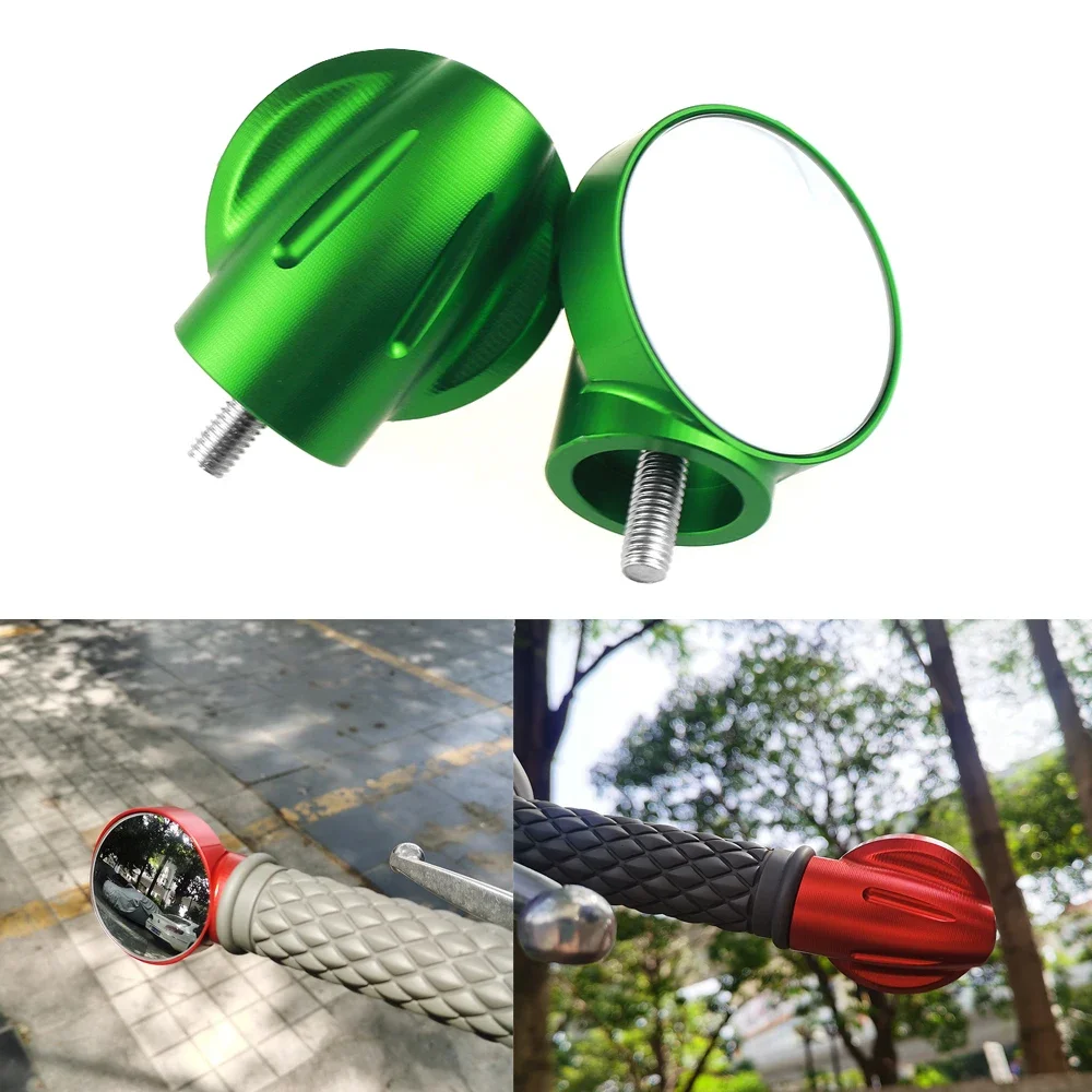 

For KAWASAKI Z900 Z400 2018-2024 Grip Plug Side Mirror Z900SE Z900RS / Cafe Motorcycle Accessories Handlebar End Mirrors