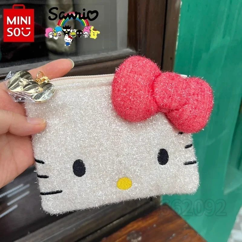  Hello Kitty New Shiny Coin Purse Luxury Brand Fashion Women's Coin Purse Cartoon Cute Fashion Trend Shiny Coin Purse