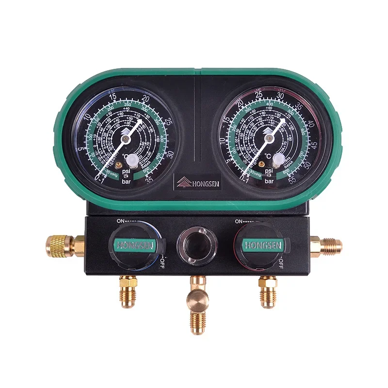 HS-MVS60-101A Dual Meter Set Automotive aria condizionata liquido di riempimento manometro refrigerante Freon neve