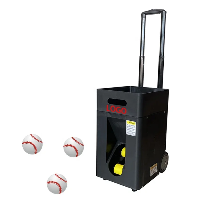 

HQS-B2 Baseball Machine For Playing And Training Logo Packaging Can Be Customized APP And Remote Control