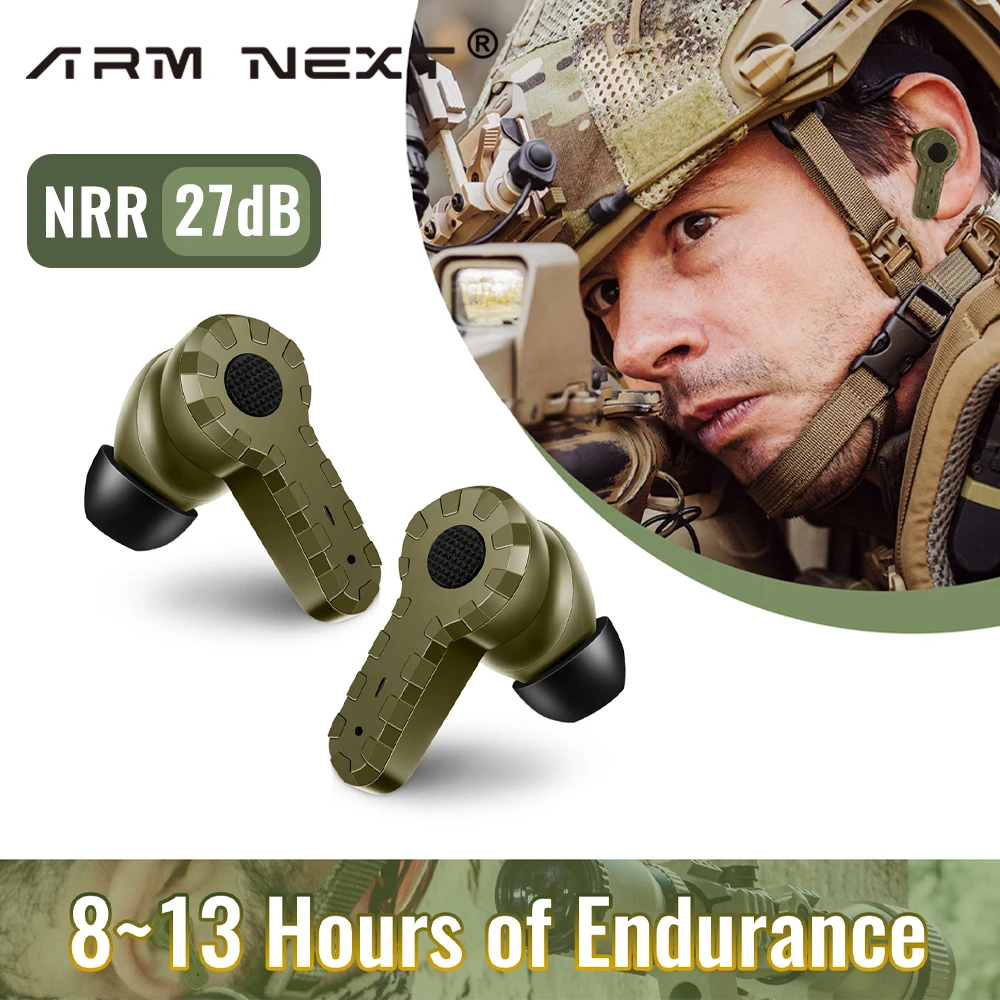 

ARM NEXT tactical headset electronic anti-noise earplugs noise-cancelling for shooting hearing protection NRR27dB